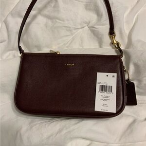 Coach Plaza bag, in black currant